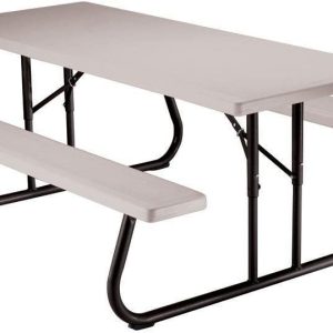 Lifetime 22119 6 ft (1.83 m) Picnic Table (putty)