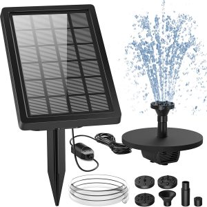 Solar Fountain 5W Split Ground Plug Solar Panel with 3.28FT Water Pipe