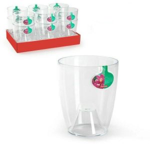 Transparent Hydroponic Flowerpot Plastic Plant Pot Vase