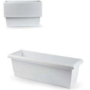 Rectangular Long Garden Planter Pot Plastic Trough Raised Planter